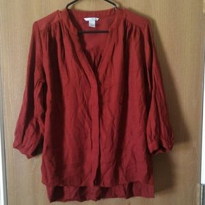 H & M burgundy blouse